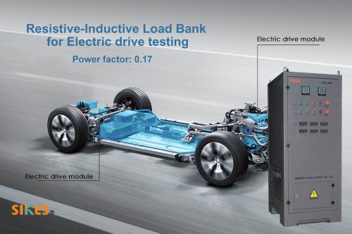 Resistive-Inductive Load Bank for testing various performance parameters of electric vehicle motor drives